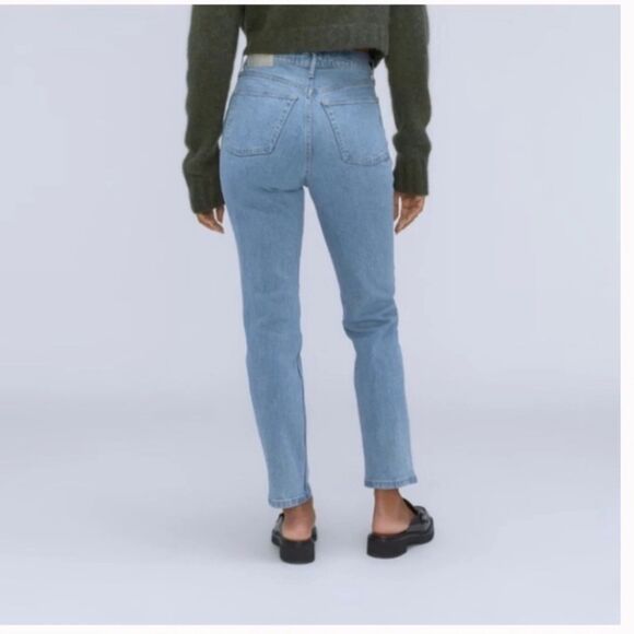 Everlane Original Cheeky Jean 29 Crop Organic Cotton High Rise Vintage Wash - Picture 2 of 15